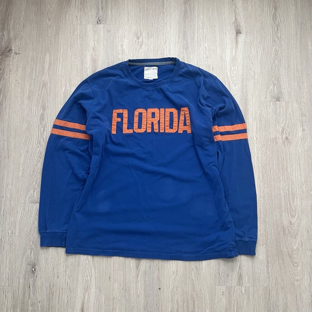 Vintage Y2K Florida Gators Embroidered Spell Out Long Sleeve Press Box Mens XXL
